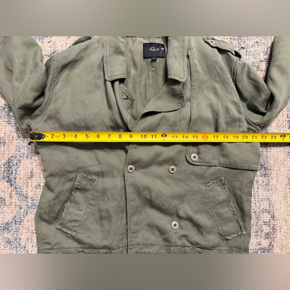 Rails Barclay Linen Blend Button Front Utility Jacket Small Pristine‎ Condition - Picture 6 of 6